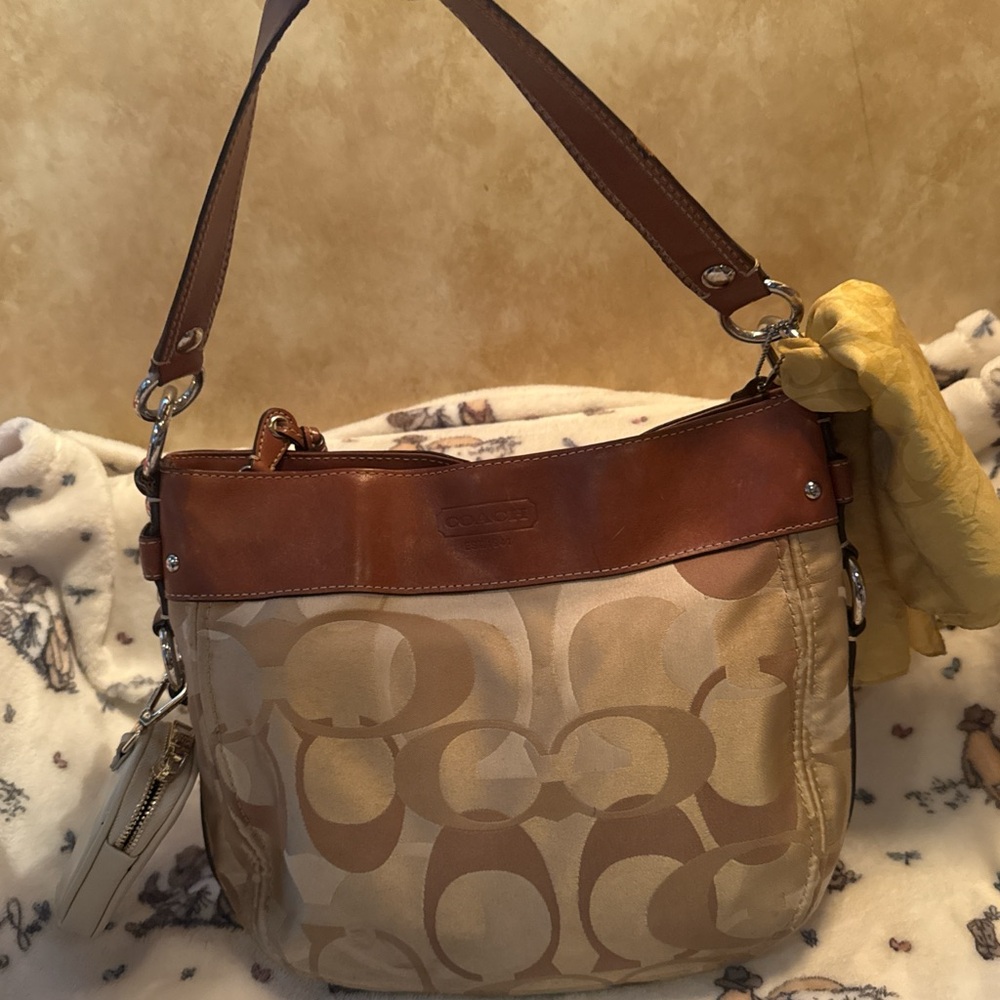 Coach Brown and Tan Women's Bag